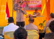Perdana Sambangi Polsek Golewa, Kapolres Ngada Minta Personel Perkuat Disiplin