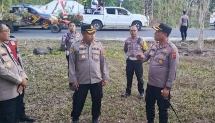 Pascagempa, Kapolres Ngada Cek Kerusakan Pospol Wolomeze